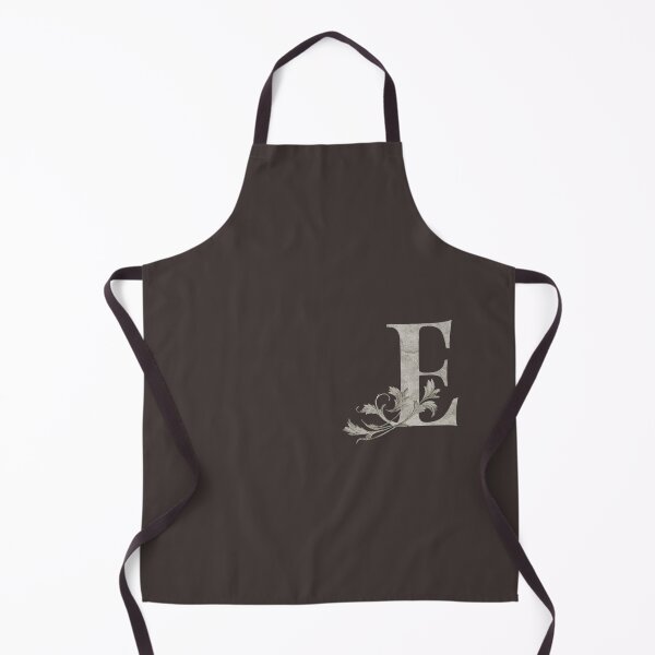 Item preview, Luxury Floral Monogram E: Elegant Grey and Silver Typography designed and sold by Fil4.