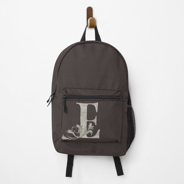Item preview, Luxury Floral Monogram E: Elegant Grey and Silver Typography designed and sold by Fil4.