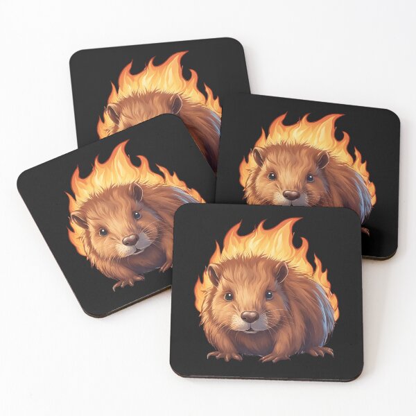 Item preview, Fire Beaver in a cartoon style designed and sold by Aquillashop.