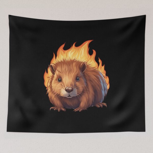 Item preview, Fire Beaver in a cartoon style designed and sold by Aquillashop.
