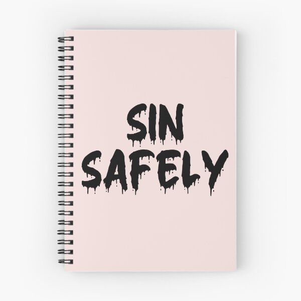 Item preview, BLACK ON PINK SIN SAFELY BLOOD DRIP designed and sold by RomeArtCo.