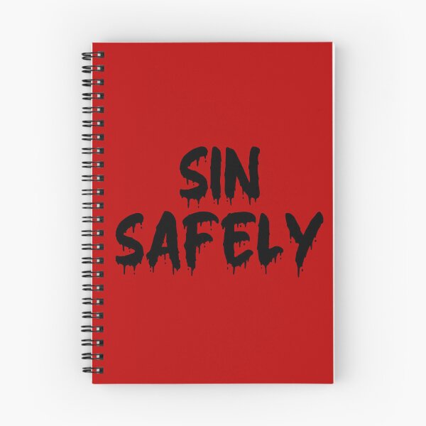 Item preview, BLACK ON RED SIN SAFELY BLOOD DRIP designed and sold by RomeArtCo.