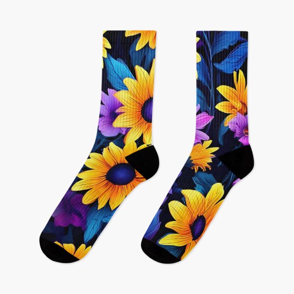 Artikelvorschau, Elegantes, nahtloses Blumenmuster mit Gänseblümchen und Sonnenblumen entworfen und verkauft von asprse.