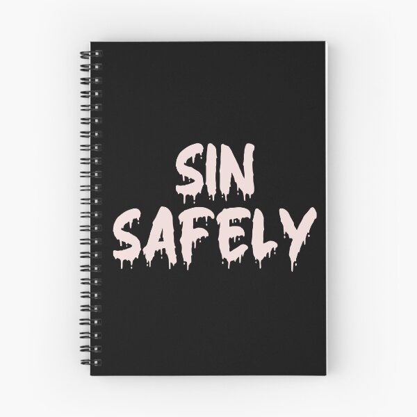 Item preview, PINK ON BLACK SIN SAFELY BLOOD DRIP designed and sold by RomeArtCo.