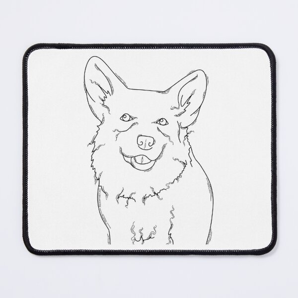 Item preview, Corgi Black and White | SqueakySketches designed and sold by SqueakySketches.