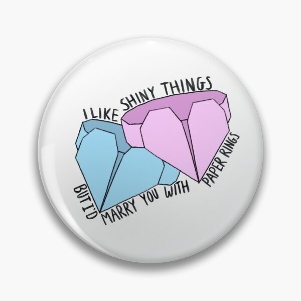 Item preview, I'd marry you with paper rings designed and sold by DGMstickers.