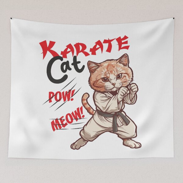 Item preview, Karate cat funny designed and sold by Stereotype-pro.