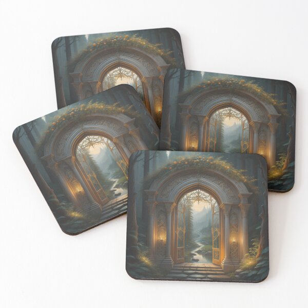 Item preview, Enchanted Forest Gateway Serene Stream & Majestic Mountains designed and sold by EnchantedVista.