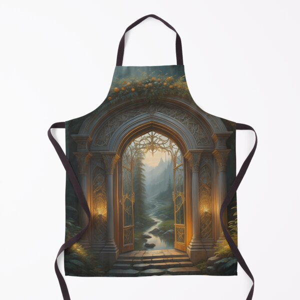 Item preview, Enchanted Forest Gateway Serene Stream & Majestic Mountains designed and sold by EnchantedVista.