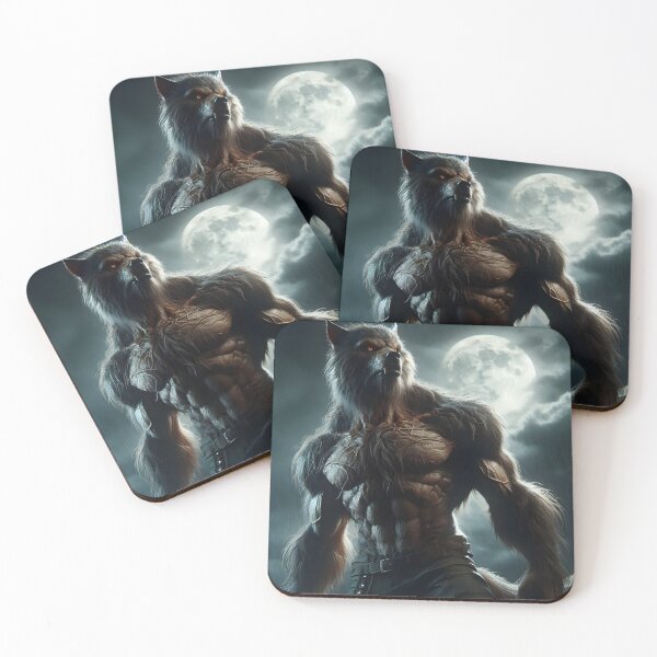 Item preview, Werewolf at Night designed and sold by GalleryBrisArt.