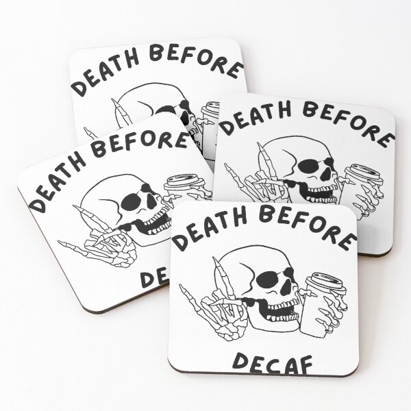 Item preview, Death Before Decaf designed and sold by Buntrockstore.