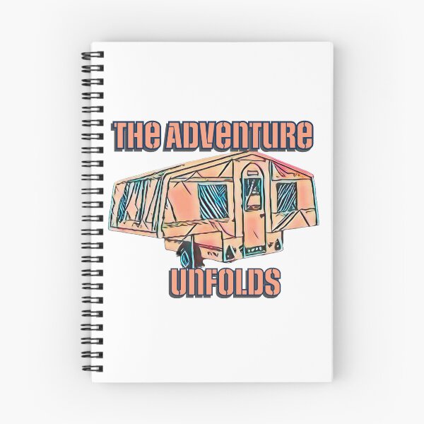 Item preview, The Adventure Unfolds - Red and Blue Trailer Tent designed and sold by BeccaAelishe.