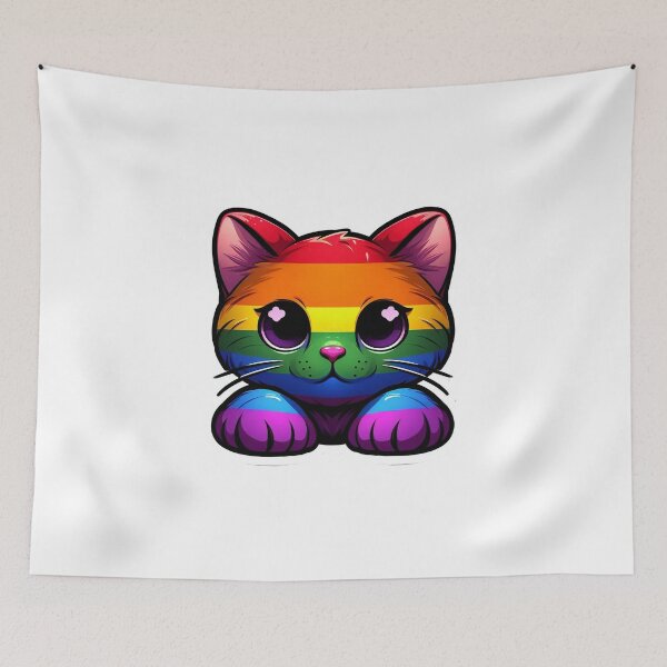 Item preview, Pride Kitty designed and sold by Aesthetica Designs.