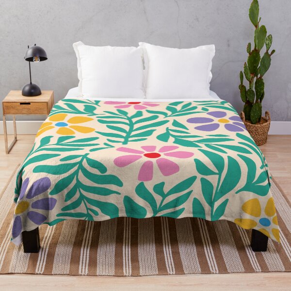 Item preview, Colorful retro flower pattern from the 70s designed and sold by DesignsArtColor.