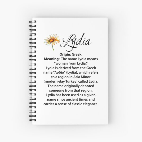 Artikel-Vorschau von Bedeutung des Namens Lydia, designt und verkauft von OCNau.