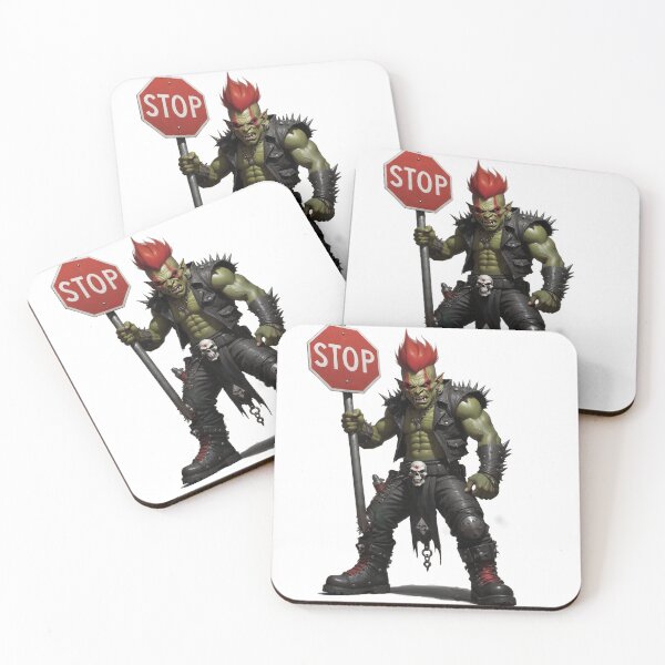 Item preview, Ork Boy with Banner of Speed designed and sold by Grimmethy.