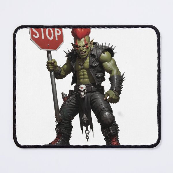 Item preview, Ork Boy with Banner of Speed designed and sold by Grimmethy.