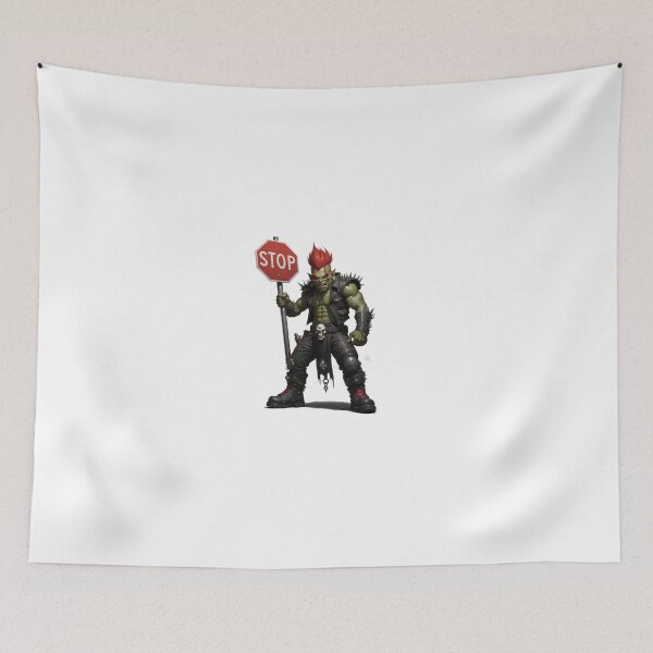 Item preview, Ork Boy with Banner of Speed designed and sold by Grimmethy.