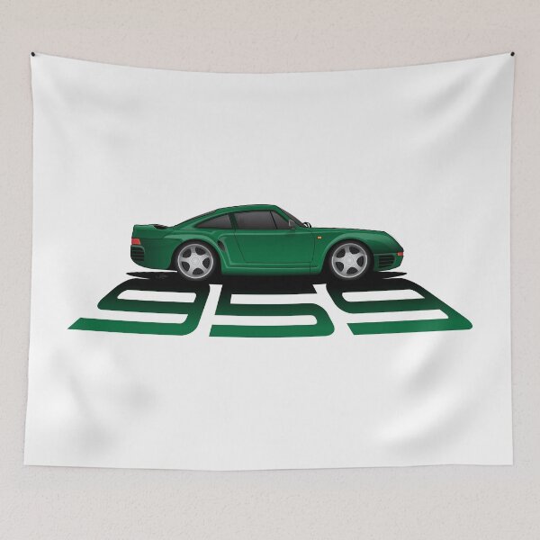 Item preview, Porsche 959 Green classic Supercar designed and sold by blackdogshop.