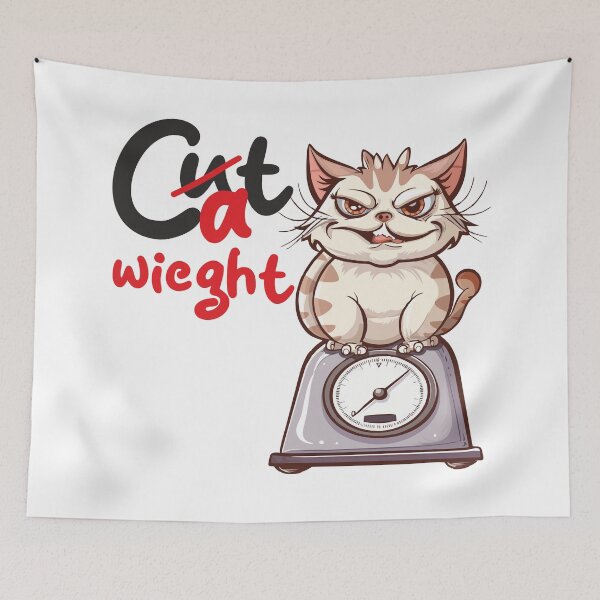 Item preview, Cat Weight Cartoon style designed and sold by Stereotype-pro.
