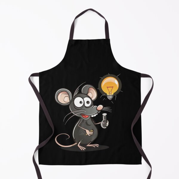 Item preview, Smart Mouse with Light Bulb Idea Whimsical Cartoon Design designed and sold by ArtFeverShop.