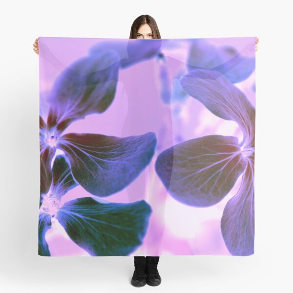 Purple Phlox Flowers Scarf