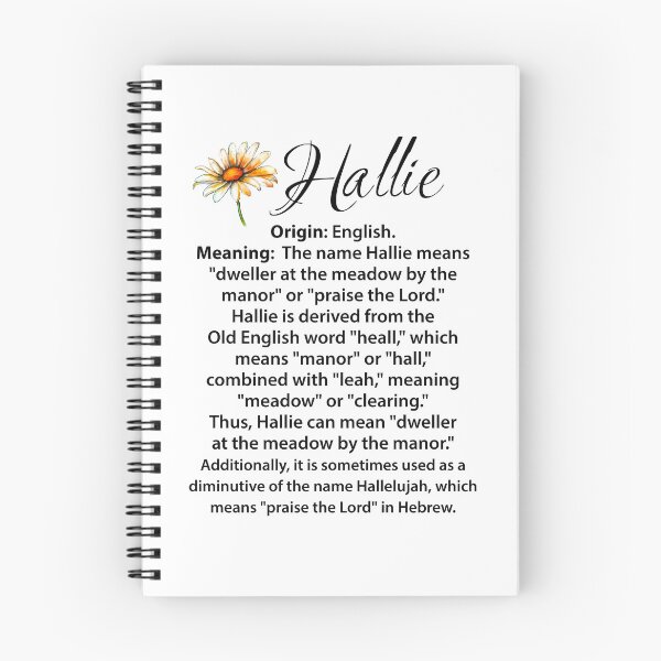 Item preview, Name meaning Hallie designed and sold by OCNau.