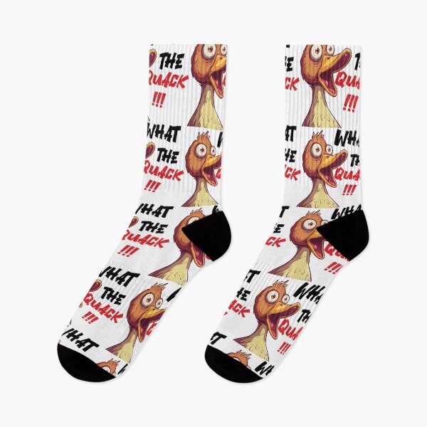 Item preview, What the quack funny cartoon duck designed and sold by Stereotype-pro.