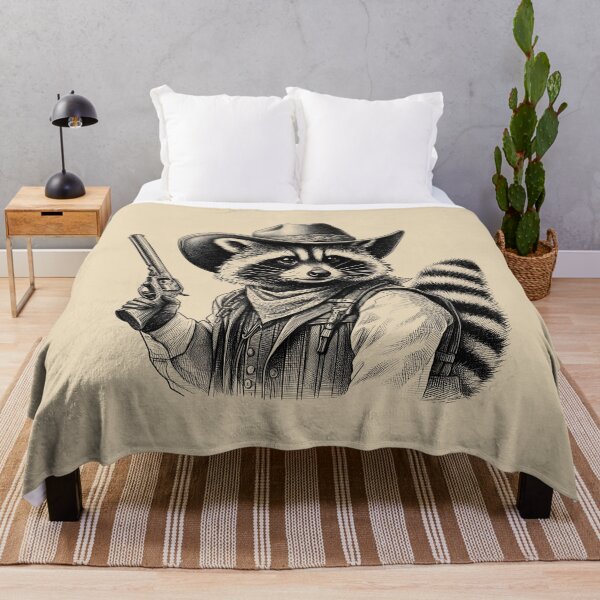 Item preview, Vintage Cowboy Racoon Funny Western Trash Panda, Retro 90s, Weirdcore Meme designed and sold by VerdePlantTees.