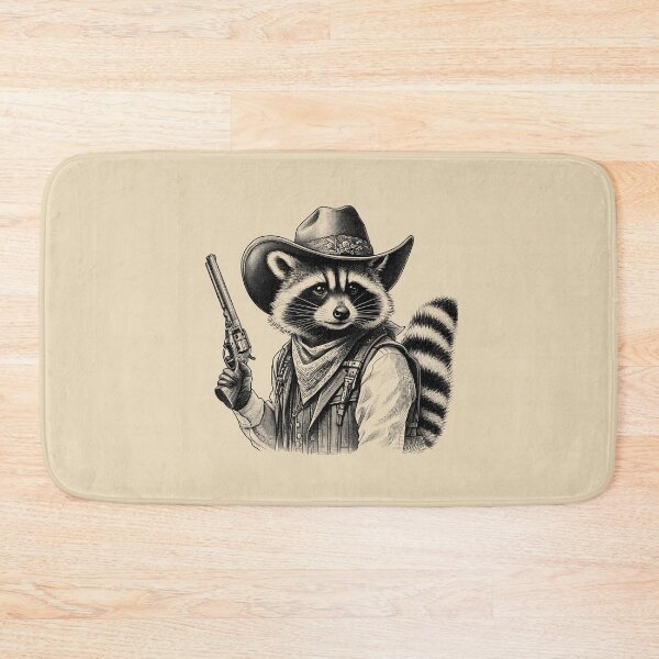 Item preview, Vintage Cowboy Racoon Funny Western Trash Panda, Retro 90s, Weirdcore Meme designed and sold by VerdePlantTees.