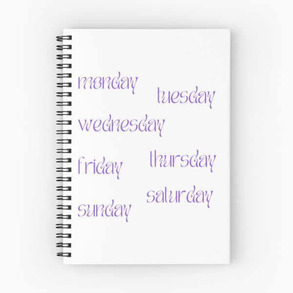Item preview, days of a week purple designed and sold by gammye.