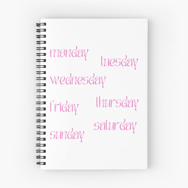 Item preview, days of a week pink designed and sold by gammye.