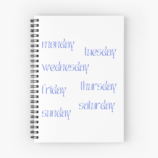 Item preview, days of a week blue designed and sold by gammye.