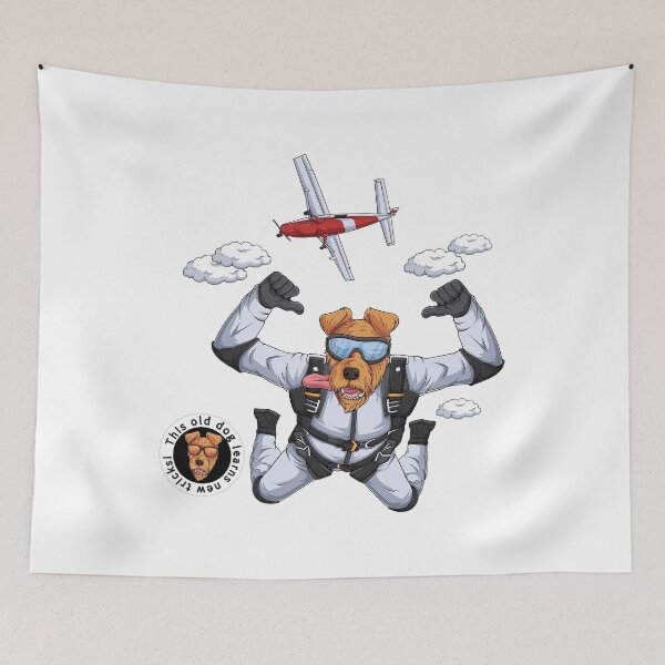 Item preview, This old dog learns to skydive designed and sold by US3Ink.