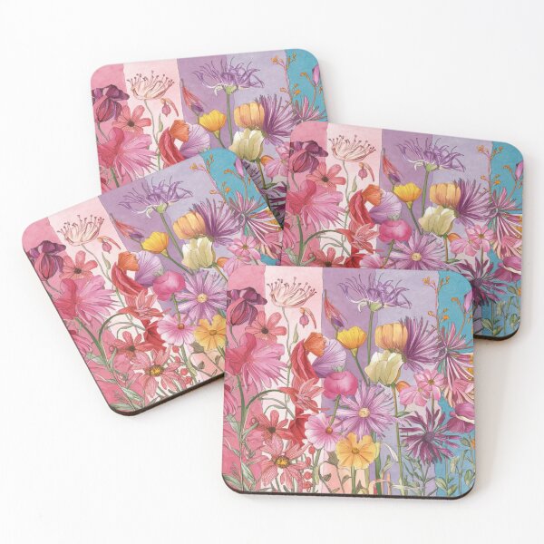 Item preview, A vibrant illustration of flowers in full bloom. designed and sold by Travelcommodity.