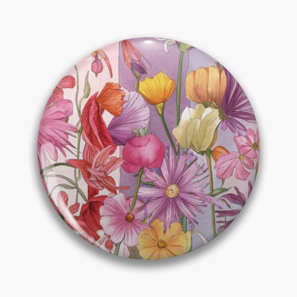 Item preview, A vibrant illustration of flowers in full bloom. designed and sold by Travelcommodity.
