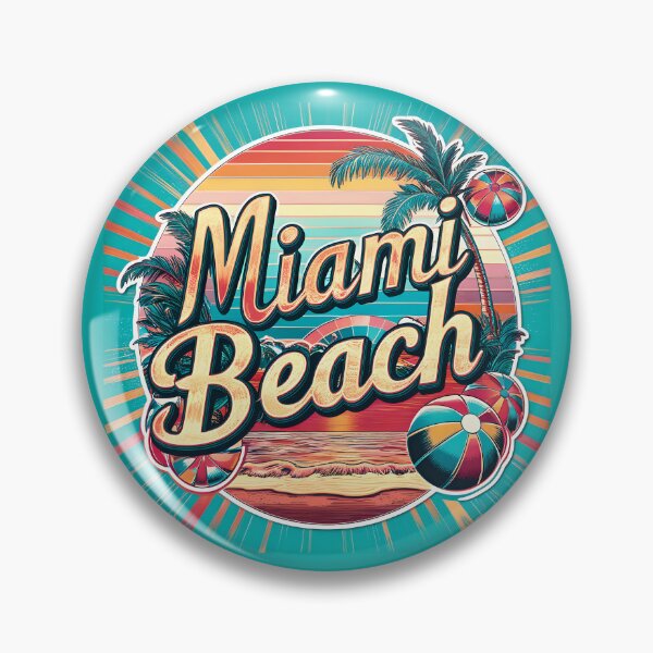 Item preview, Classic Vintage Miami Beach Florida Logo designed and sold by TheArtOfPat.