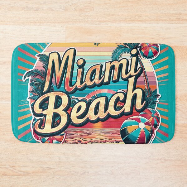 Item preview, Classic Vintage Miami Beach Florida Logo designed and sold by TheArtOfPat.