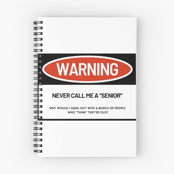 Item preview, Beware Warning Think Twice No Seniors designed and sold by jacqklin.
