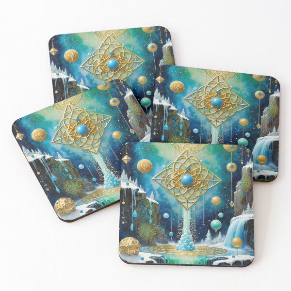 Item preview, Icing Falls with Diamond and Circular Symbols designed and sold by Melantari Vizuns.