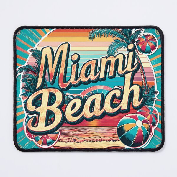 Item preview, Classic Vintage Miami Beach Florida Logo designed and sold by TheArtOfPat.