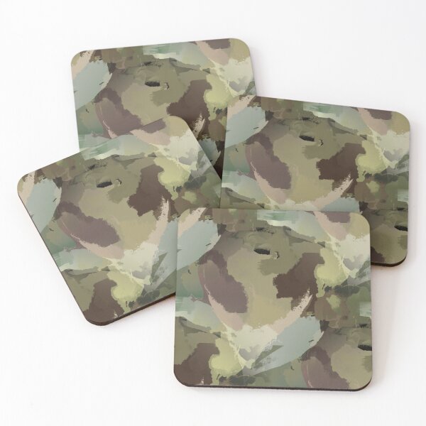 Item preview, Camouflage Roses in Natural Greens and Brown designed and sold by Artistestella.