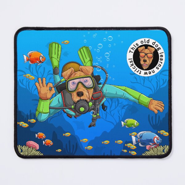 Item preview, This old dog learns to scuba designed and sold by US3Ink.