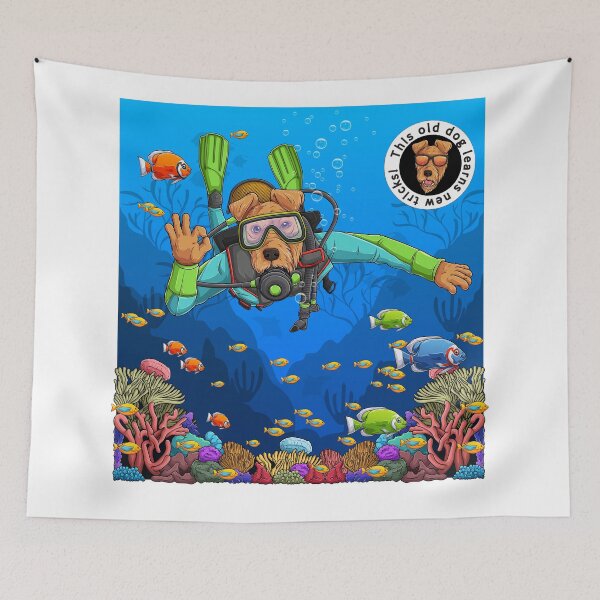 Item preview, This old dog learns to scuba designed and sold by US3Ink.