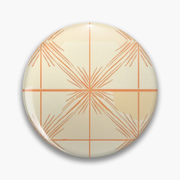 Item preview, Modern orange and cream abstract textile print designed and sold by PrettyPinkSkies.
