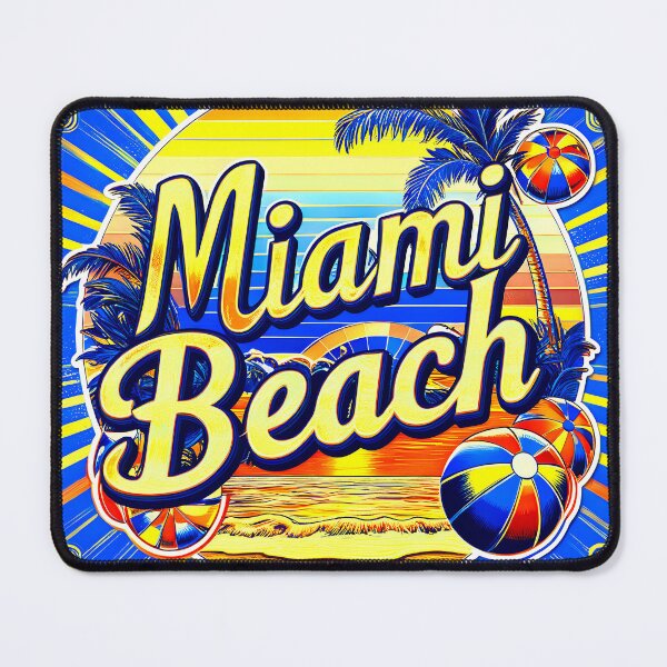 Item preview, Classic Vintage Miami Beach Florida Logo designed and sold by TheArtOfPat.