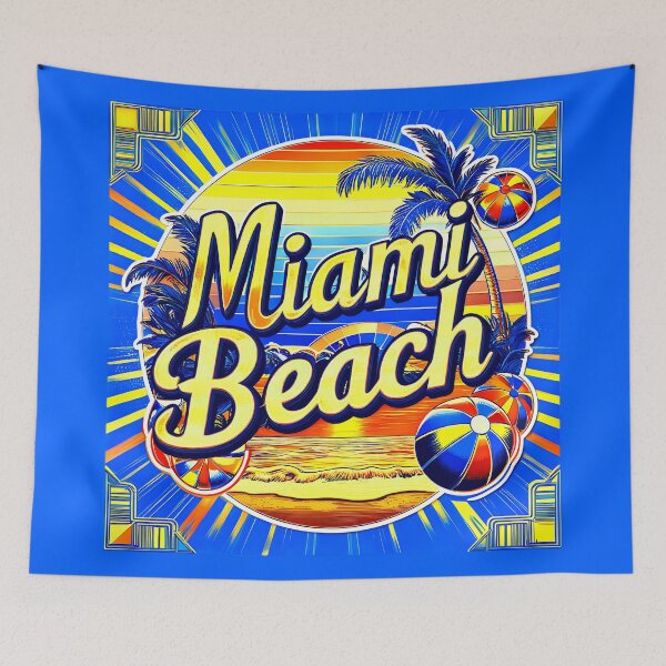 Item preview, Classic Vintage Miami Beach Florida Logo designed and sold by TheArtOfPat.