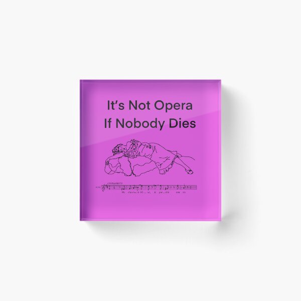 Item preview, Not Opera 1 black writing designed and sold by ClaireBillson.