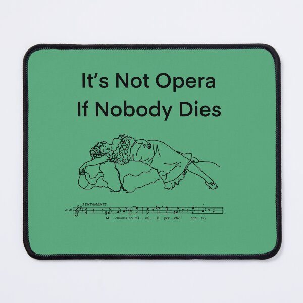 Item preview, Not Opera 1 black writing designed and sold by ClaireBillson.