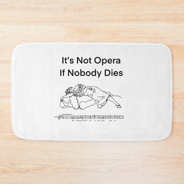 Item preview, Not Opera 1 black writing designed and sold by ClaireBillson.
